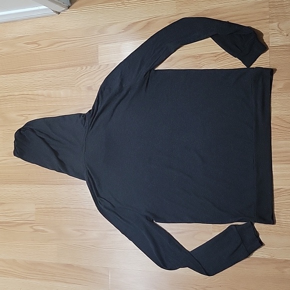 Express One Eleven heather grey long sleeve extra lightweight hoodie - Picture 7 of 7